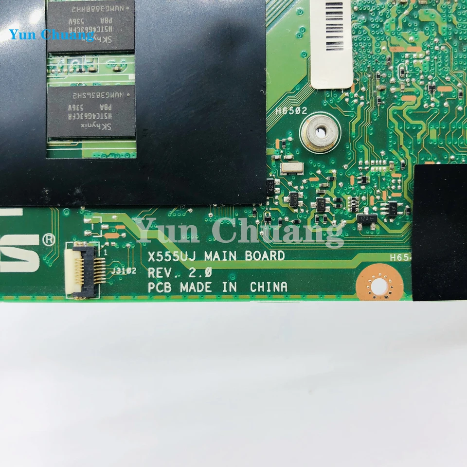 Placa-mãe do portátil para Asus, X555UJ, X555UF, X555UQ, X555UB