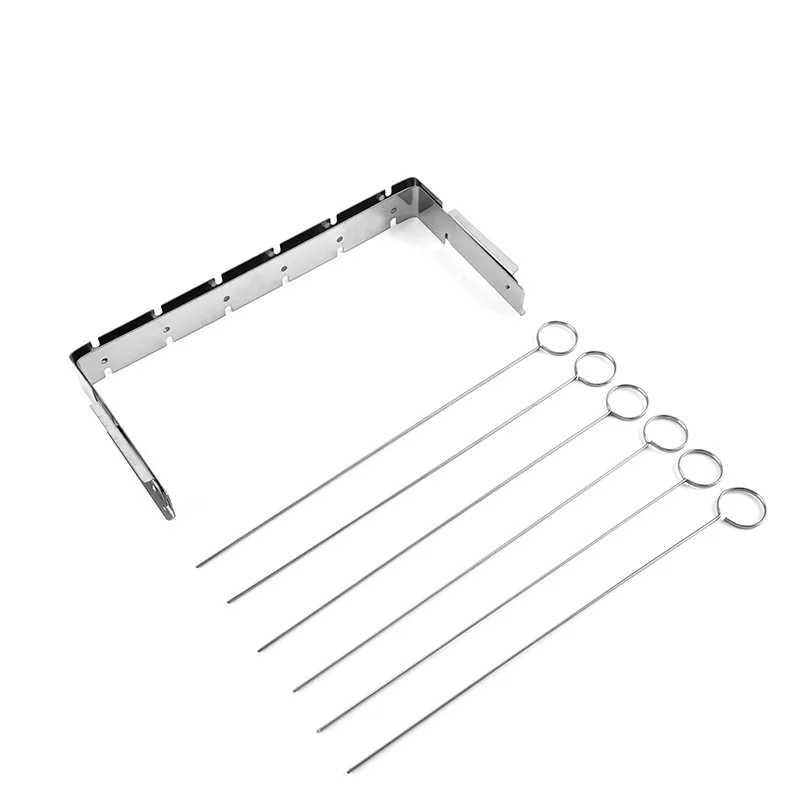 Stainless Steel Simple Barbecue Grill Mini Foldable Outdoor BBQ Grill Household Barbecue Tools Skewers