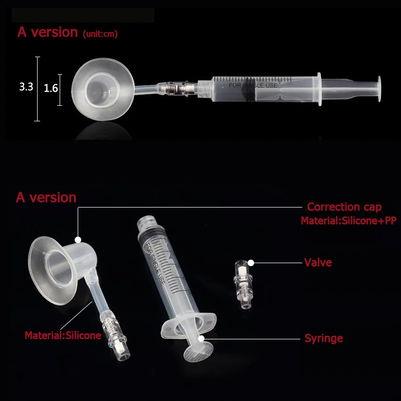 Nipple Aspirator Puller Shaper Feeding Sucking for Flat Inverted Nipples Niplette Attractor Treatment Redress Correction