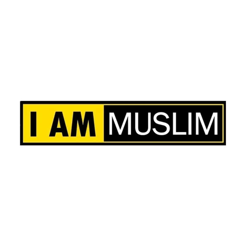 

S41046# Various Sizes Funny Self-adhesive Decal I Am Muslim Car Sticker Waterproof Auto Decors on Bumper Rear Window