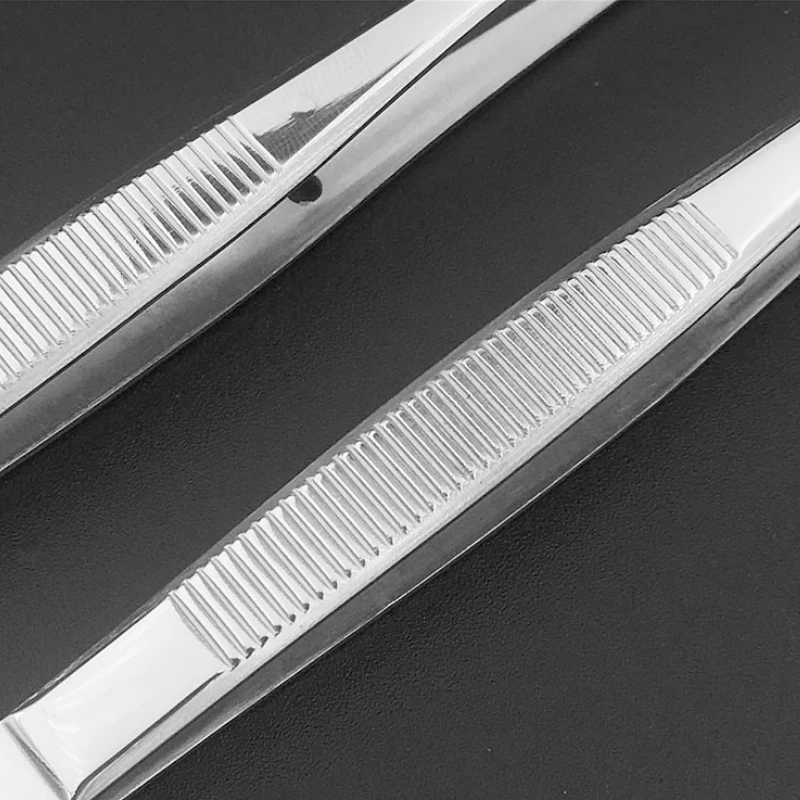 1 Pcs Eyebrow Trimmer Eyelash Tweezers Stainless Steel Oblique Eyebrow Pliers Convenient False Eyelashes Beauty Tool