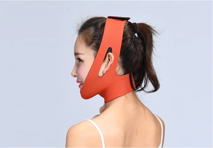 New V-Face Shaper Reduce Double Chin Slimming Bandage Mask Belt Shape Face-lift Bandage Belt Shape Facial Lift Strap Shape image 5