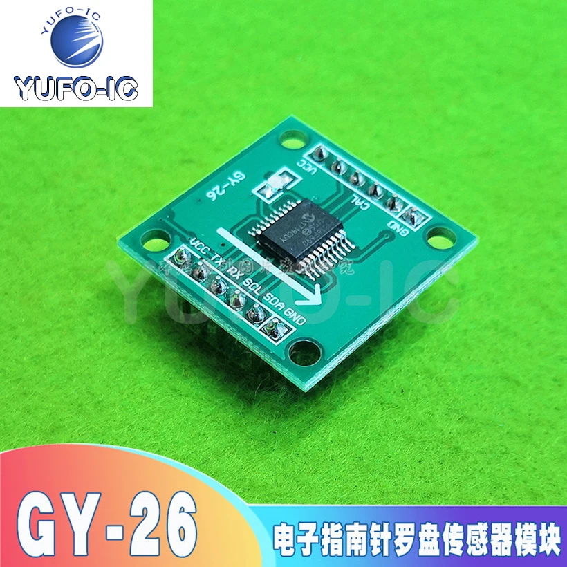 Free Ship 1pcs GY-26 Electronic Compass Electronic Compass Module Robot Accessories Send 51 And Pic Information