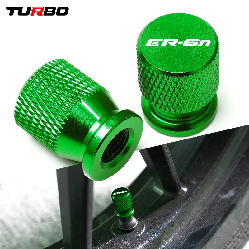 ER6n For Kawasaki ER-6n 2009-2026 2013 2014 2015 Motorcycle CNC Aluminum Accessories Tire Valve Air Port Stem Cover Caps Plug