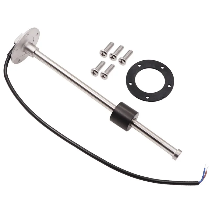 Universal 330mm Long Water Level Gauge Sensor Boat Car Fuel Sending Unit Marine 0-190ohm Signal Stainless Steel 5 Holes Sensor