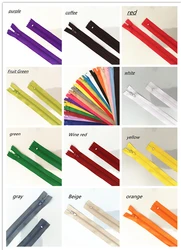 20pcs (4-12 inches) 10-30CM Nylon Coil Zipper Tailor Sewer Craft Crafter (20 colour)