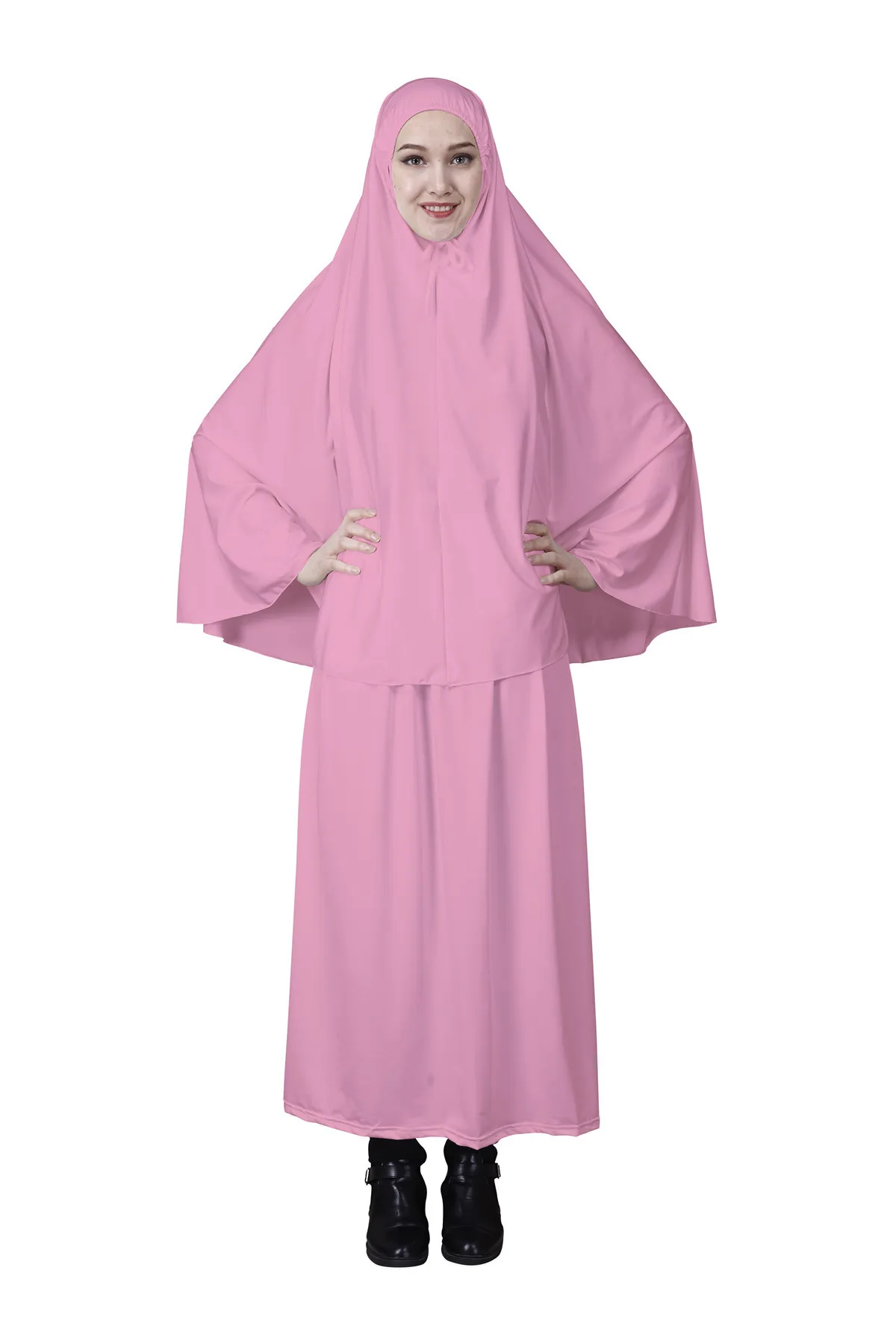 

Eid Ramadan Muslim Women Overhead Niqab Burqa Hijab Dress Set Abaya Khimar Eid Kaftan Islamic Clothing Prayer Garment Arab Robe