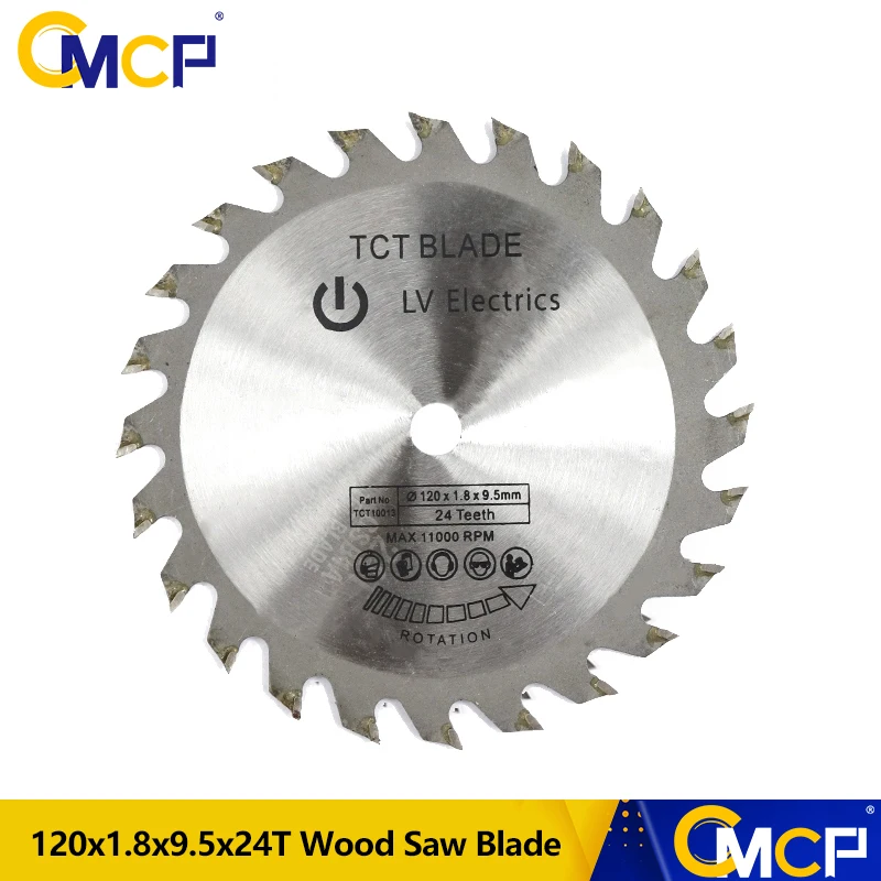 1pc 120x1.8x9.5x24T Circular Saw Blade For Wood Carbide Alloy Woodworking Saw Blade TCT Cutting Disc Saw Cutting Disc