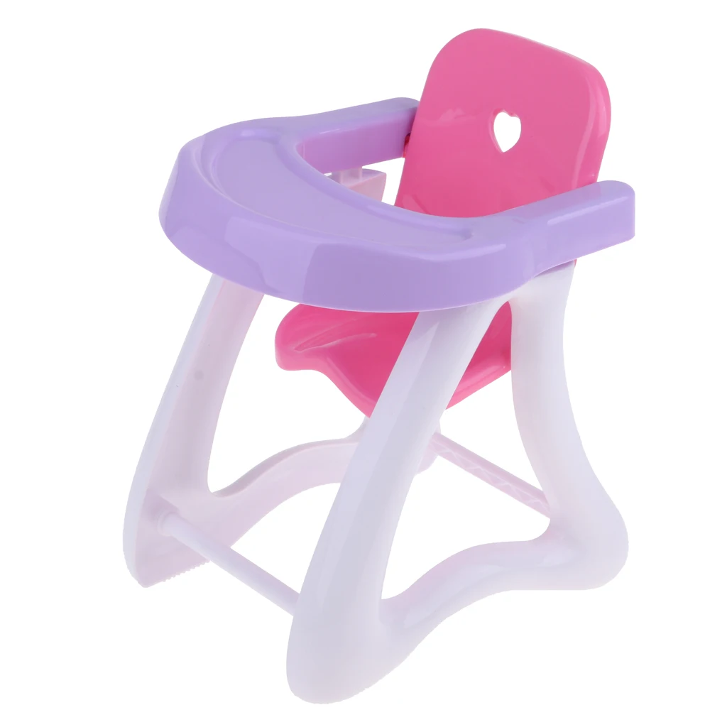 Dollhouse Miniature Baby Infant Room Furniure ABS Dining Chair High Chair