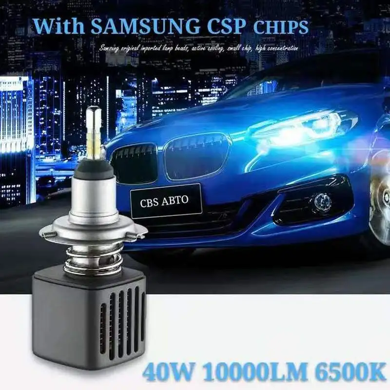 CBS ABTO H4 H7 LED Headlight 12V 6500K H11 LED bulb Auto headlight lamp HB3 HB4 9005 9006 H1 H13 LED Car Fog light 10000lm