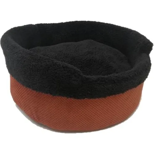 Muud Fashion Washable Donut Cat Bed (50x20) Sponge & Fiber Black-Brown