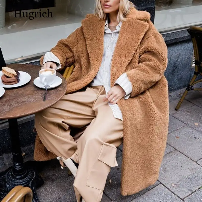 

Faux Fur Coat Long Women's Casual Coat New European and American Plush Coat 2021 Autumn and Winter