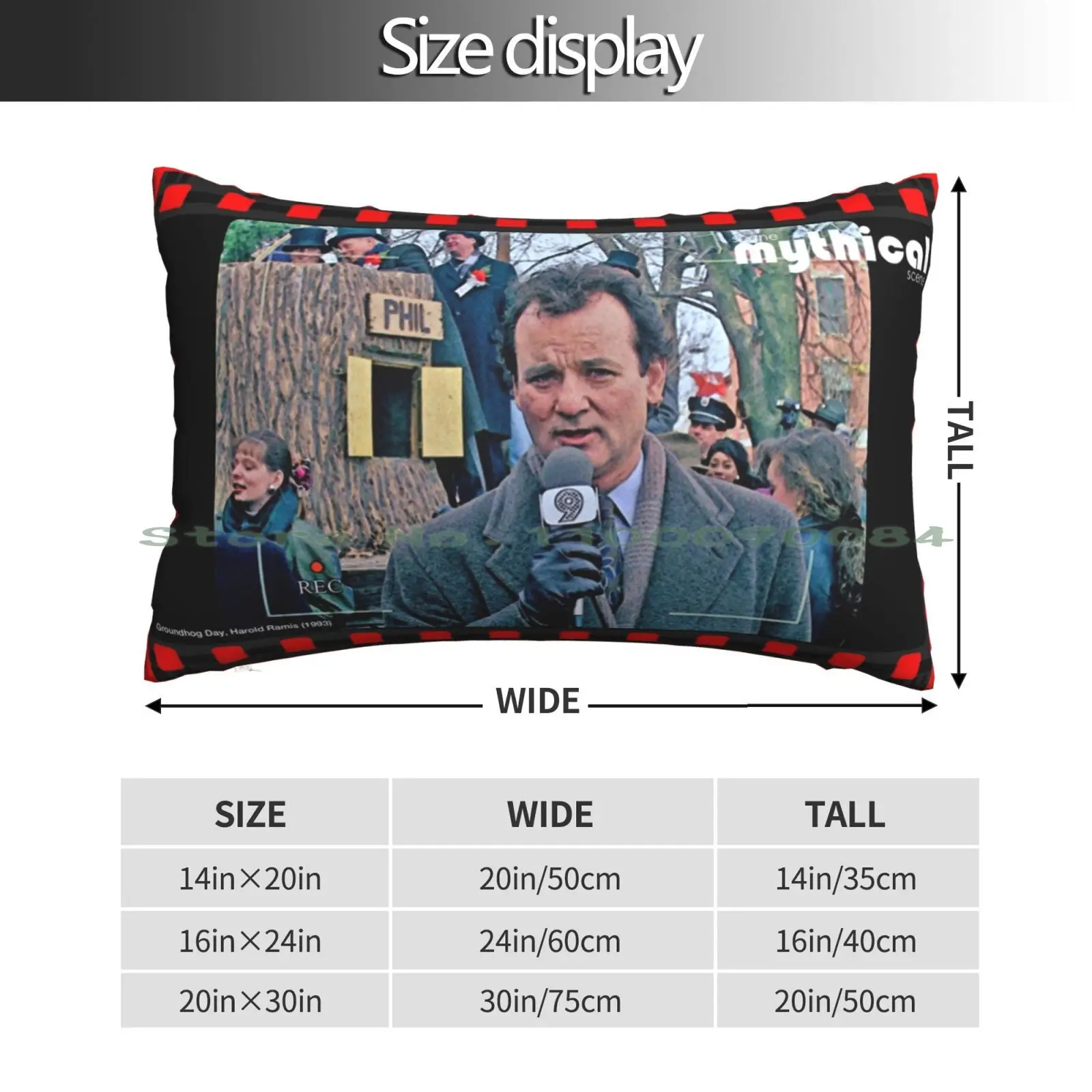 Sce?ne Mythical Scene – Groundhog Day Pillow Case 20x30 50*75 Sofa Bedroom Groundhog Day Un Jour Sans Fin Le Jour De La Cinéma