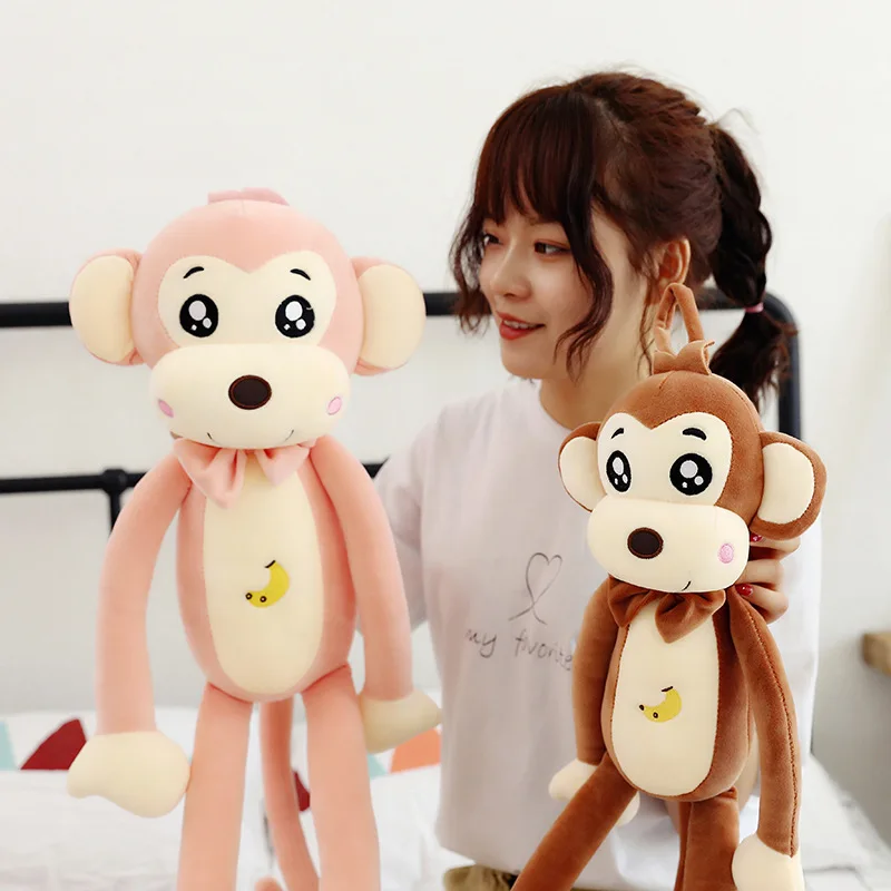 Cute Cartoon Creative Plush Toy animal monkey long arm legs doll baby sleeping comforting pillow to Christmas gifts