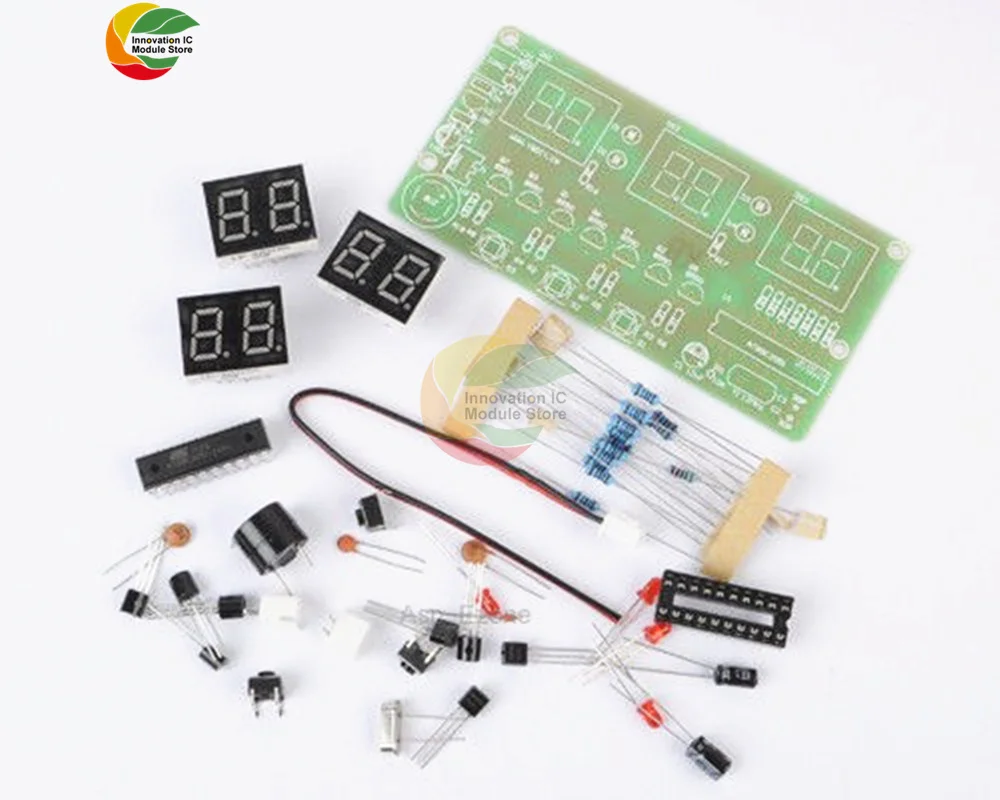 6-bit electronic clock module microcontroller C51 LED digital tube display electronic DIY parts kit digital display clock module