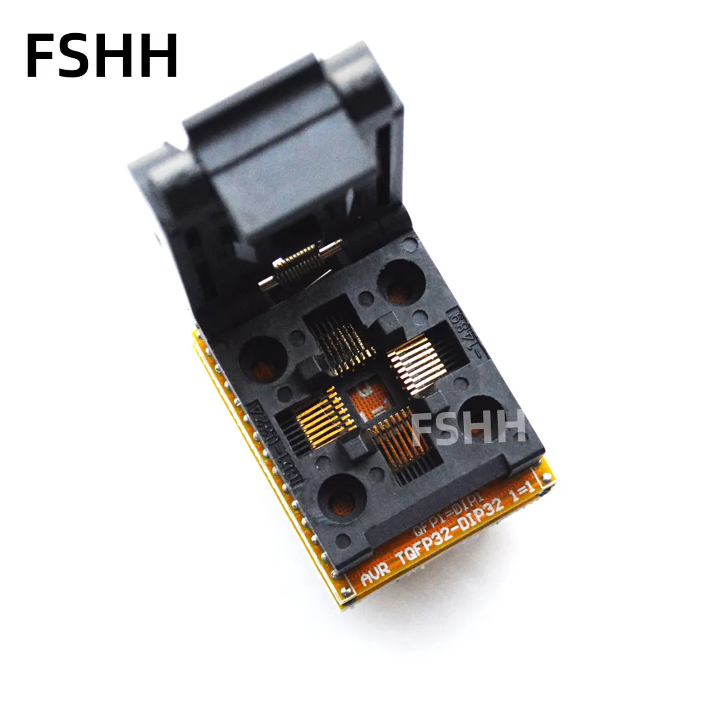 TQFP32 to DIP32 Programmer Adapter QFP32 Adapter LQFP32 test socket 1 to 1 alignment design universal adapter