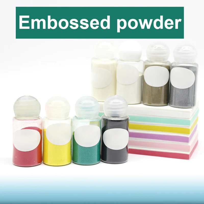 Newly 1 Pcs Embossed Powder Pigment 10ml DIY Embossing Stamping Scrapbooking Craft