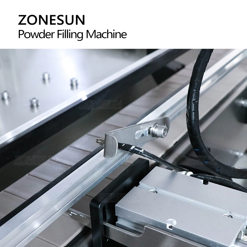 ZONESUN Fully Automatic Chilli Matcha Powder Granule Particles Jar Filling Machine Double Heads  For Production