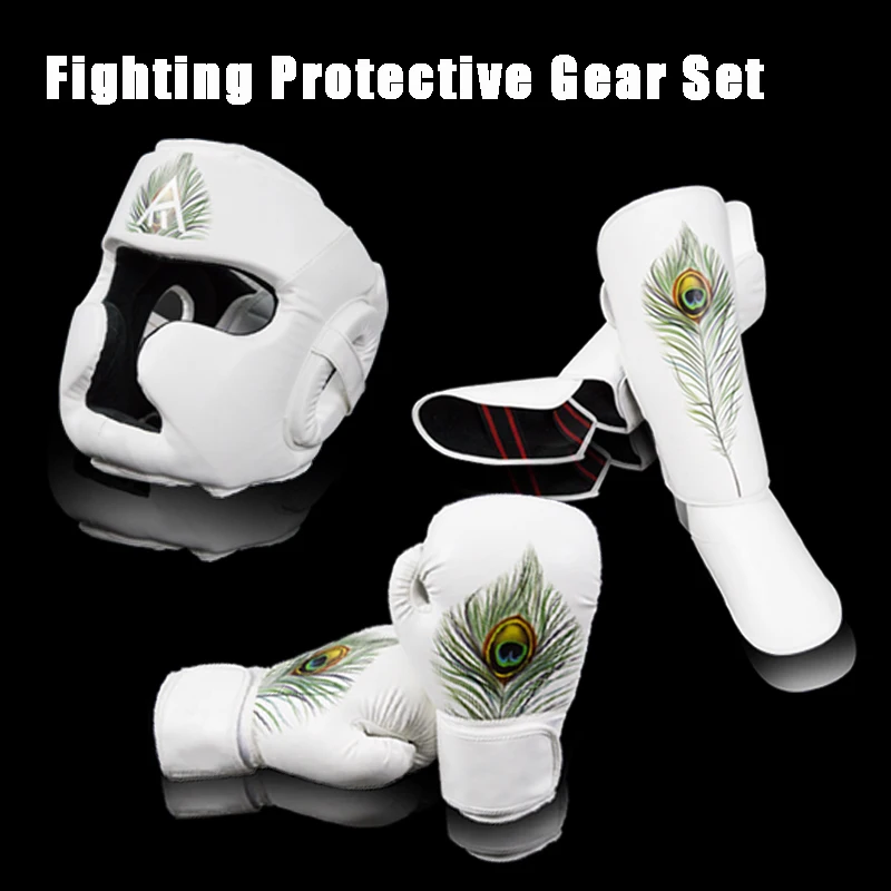 

Boxing Headgear Boxing Gloves Boxing Leggings Combination Packages MMA Fighting Protector 10-16oz Gloves Can be customized