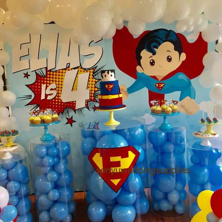 3pcs/5pcs/set )clear acrylic plinth stand wedding & party acrylic cylinder for wedding table centerpieces senyu1313