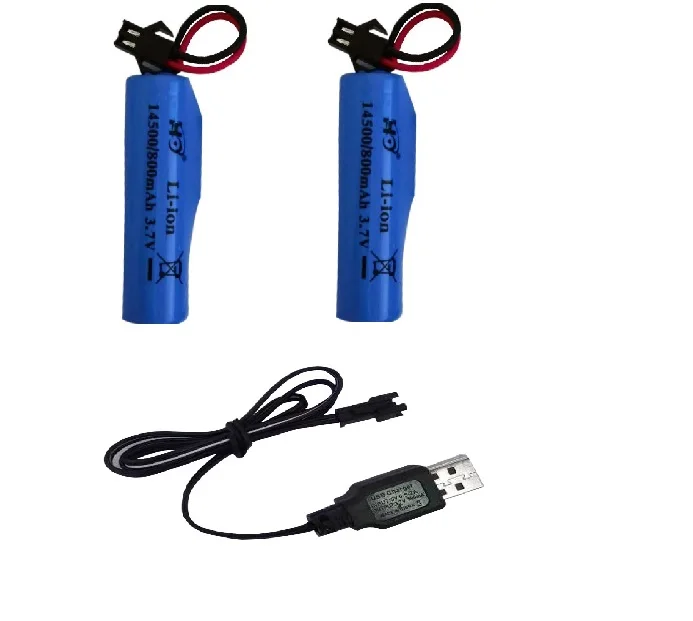 3.7V 800mAh 14500 rechargeable Battery For RC TOYS helicopter car Baot Tank Gun Truck Train Motorcycles 3.7v Battery SM plug