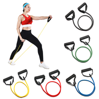 Pull Rope Fitness  Elastic Bands 5 Levels Resistance Bands with Handles Training Exercise Tube Band Workouts Strength Equipment