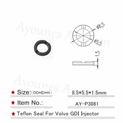 100Pieces Plastic Retainer 8.5*5.5*1.5mm for PE01-13-250B GDI Fuel Injector Repair Kits (AY-P3081)