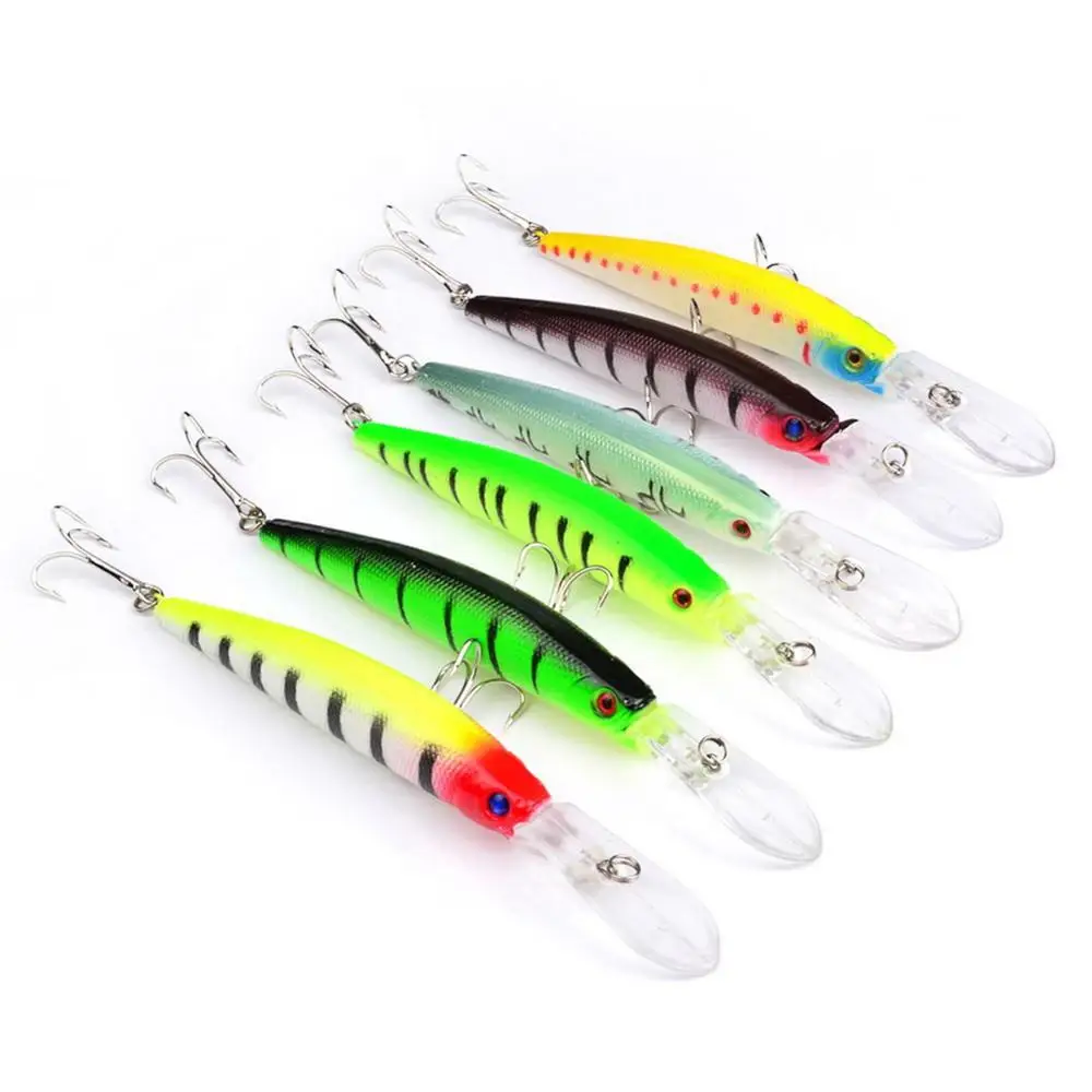 Minnow Fishing Lures Wobbler Bait 145mm 15.5g With 6# Hooks Carpfishing Crankbait Stripe Jerkbait Artificial Carp Fishing Gear