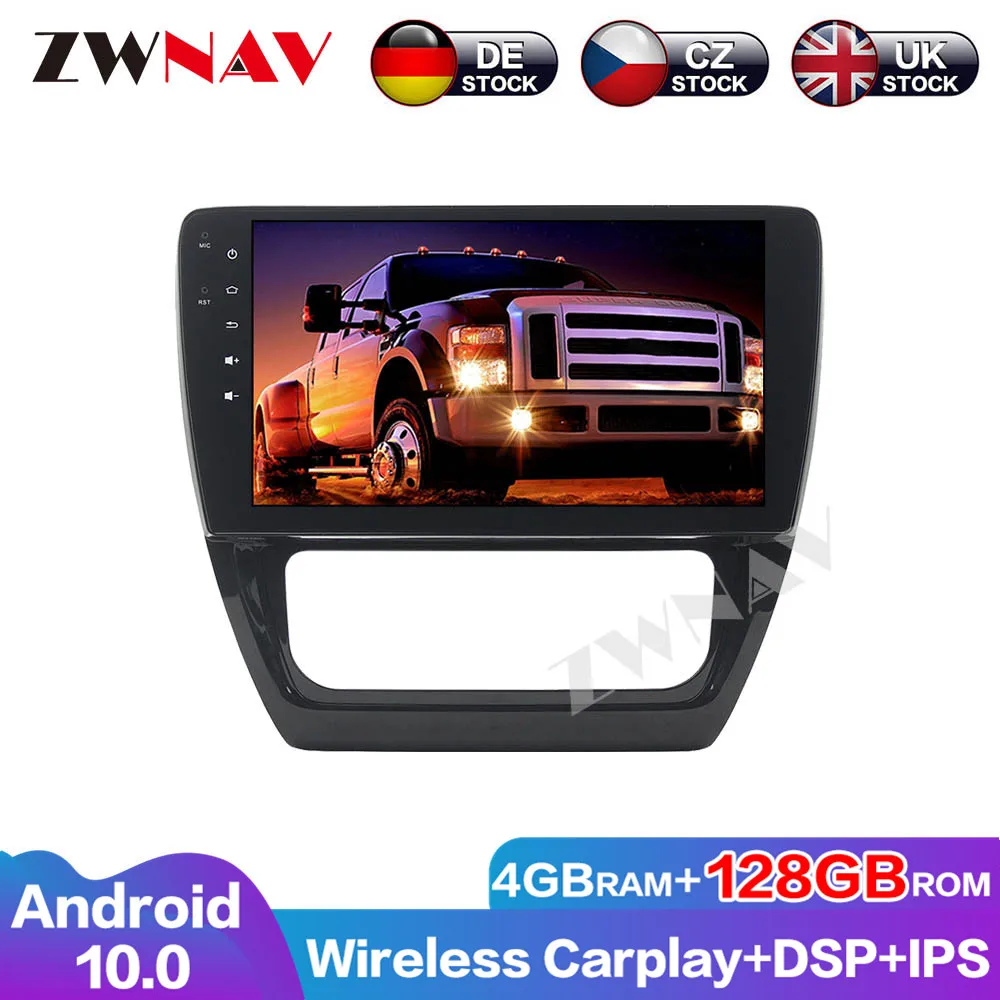 Multimedia Auto Radio 128G Android 10 DSP Audio Navigation GPS For VW Sagitar 2012-2014 AT Head Unit Car DVD Player