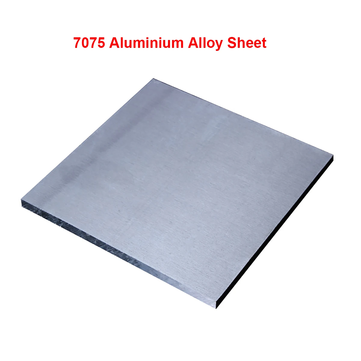 7075 알루미늄 합금 시트 플레이트, DIY 하드웨어 알루미늄 보드 블록, 두꺼운 초경질, 두께 10mm, 11 가지 크기 사용 가능, 1 개