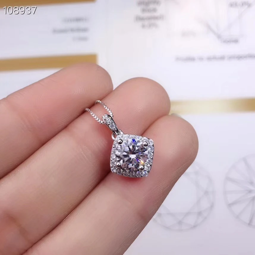 

Ювелирные изделия CoLife 1ct Moissanite кулон для повседневной носки настоящий D Цвет Moissanite Серебряный кулон 925 серебро Moissanite ювелирные изделия