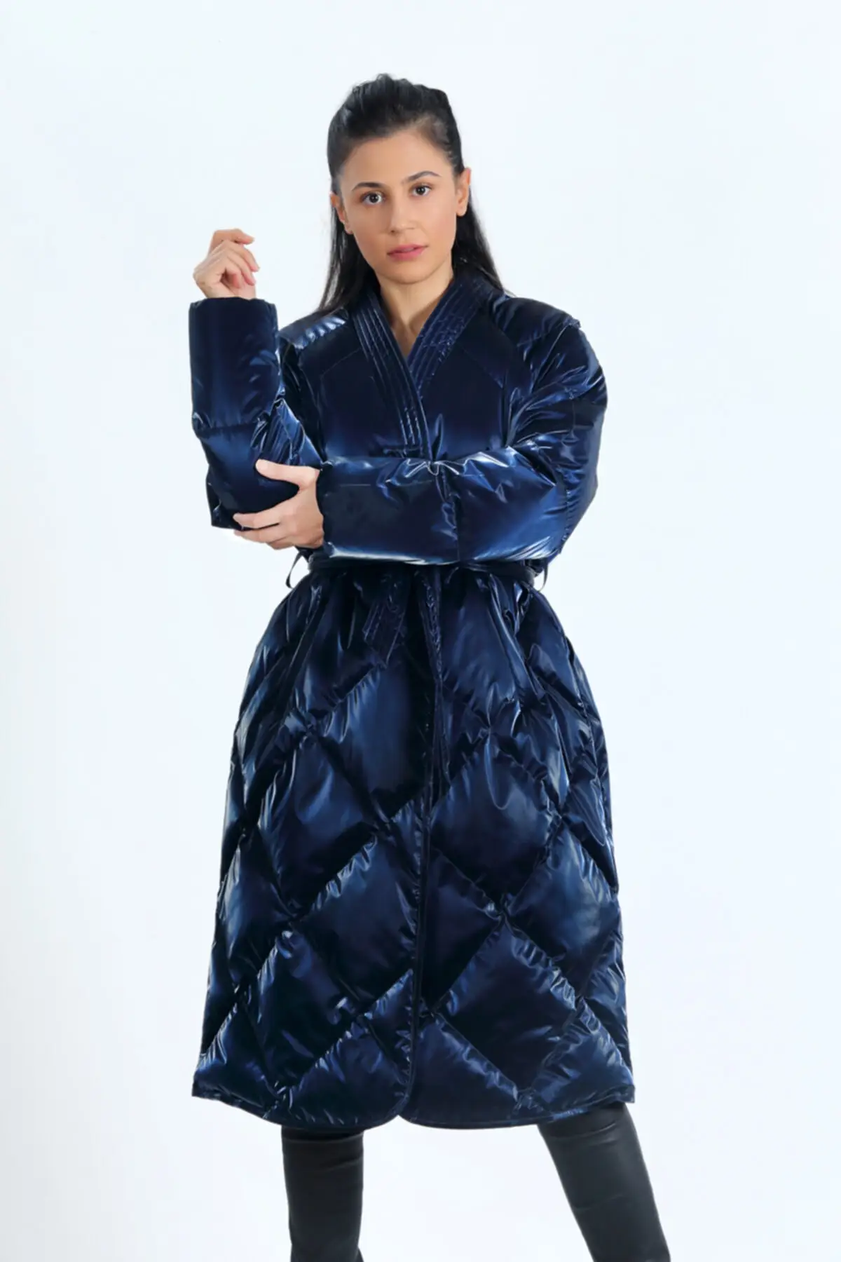 Women's Blue Microgel Coat
