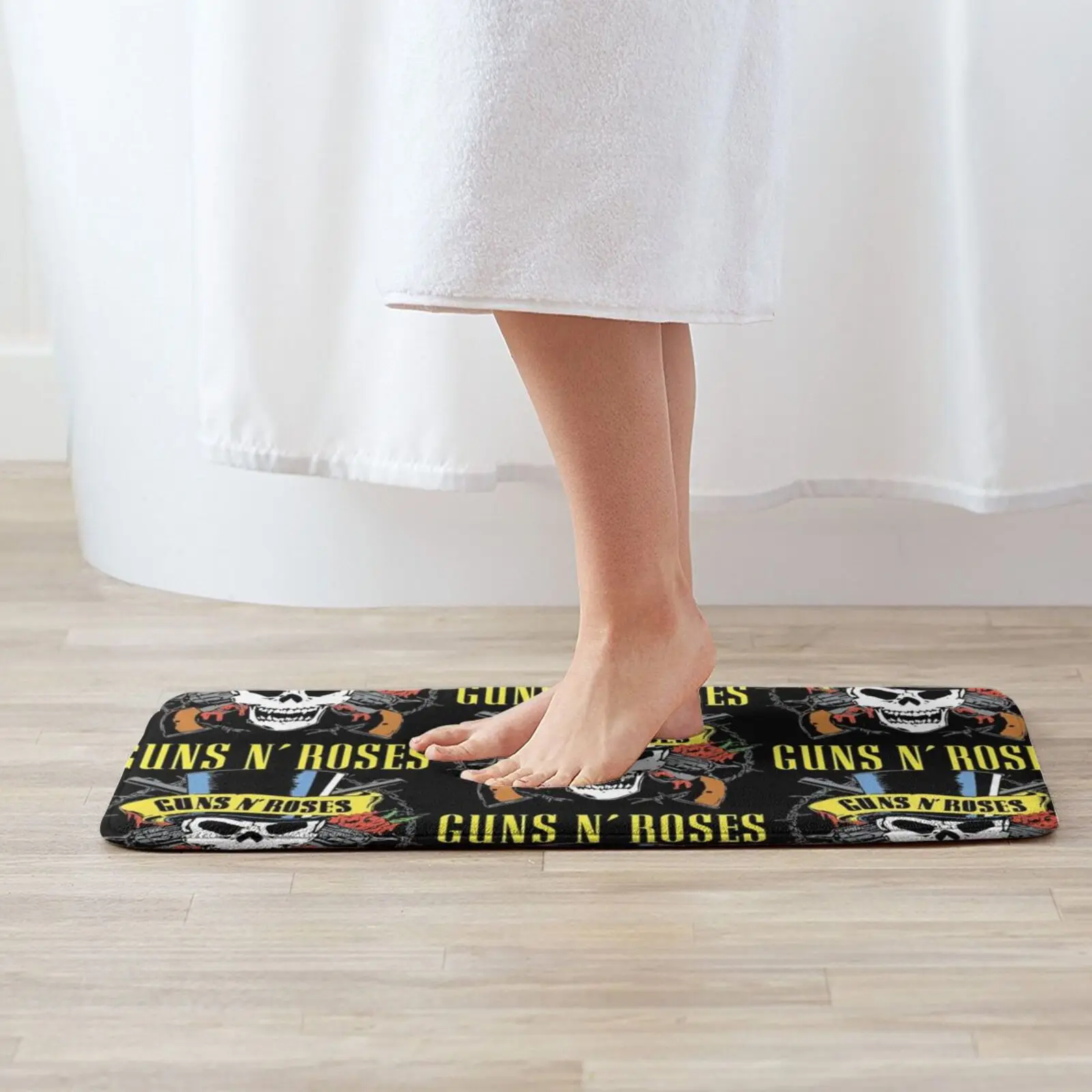 Dual Guns Merch Soft Cushion Home Carpet Door Mat Car Rug N Roses Metal Music