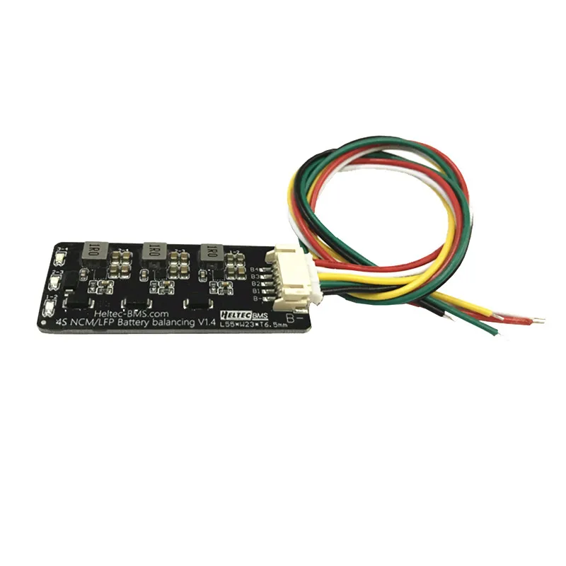 Equalizador ativo Balancer com LED para Li-ion, LiFePO4, bateria de lítio, transferência de energia, 1.2A, 4S