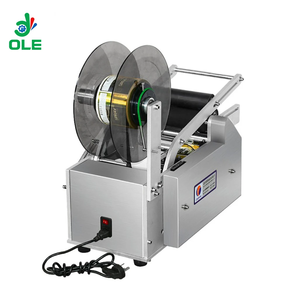 Настольная этикетировочная машина для этикеток. Этикетировочная машина для круглых бутылок.