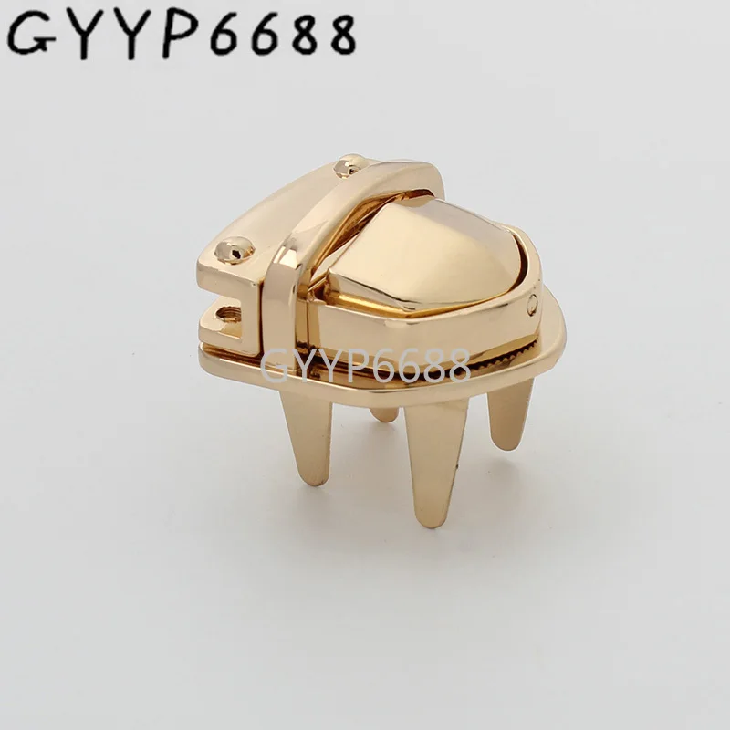 

1-5-20sets high quality fashion press lock for remale bag tongue shape lock purse hardware free shipping