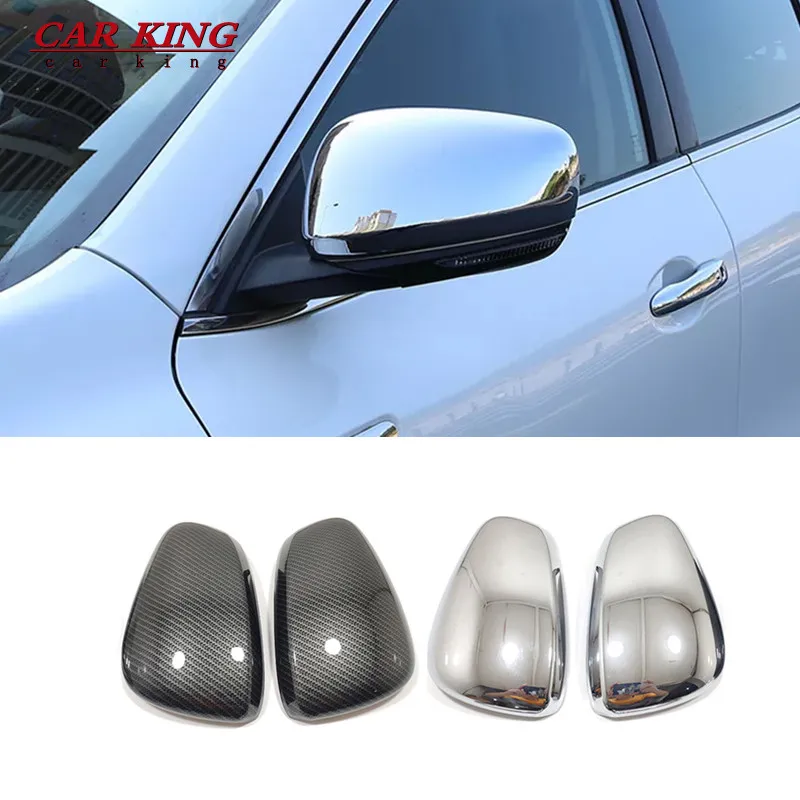 

For Renault Kadjar Koleos Samsung QM6 ABS Chrome/Carbon Car Rearview Side door turning Mirror Cover trim 2016-2019 accessories