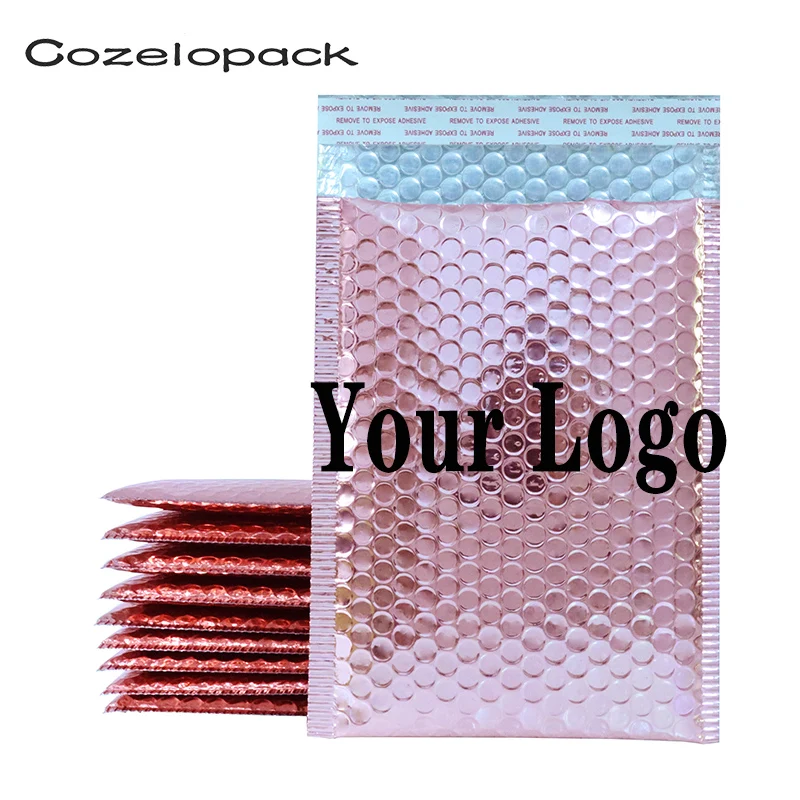 50PCS Customized Bubble Mailers Padded Envelopes Courier storage Postal Bags Gift Packaging Padded Shipping bubble Envelopes