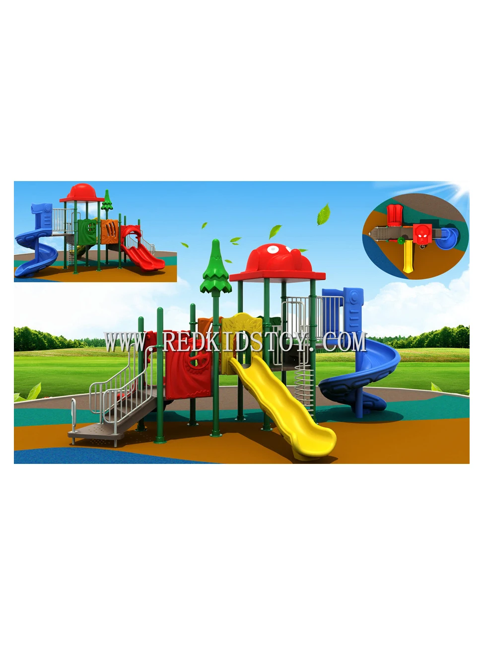 Exported to Thailand Kids Playground CE Approved Outdoor Play Equipment HZ-51103a