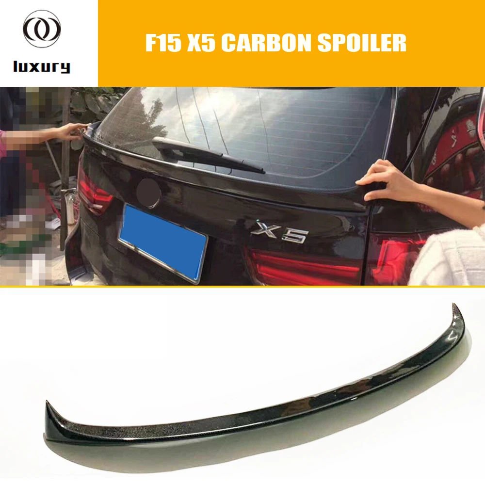 Carbon Fiber Rear Trunk Lip Wing Spoiler for BMW F15 X5 2014-2018