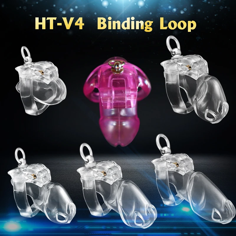 

CHASTE BIRD 2021 New HT-V4 Cage with Binding Loop Ring Male Chastity Device Cock Bondage Penis Belt Fetish Adult Sex Toys