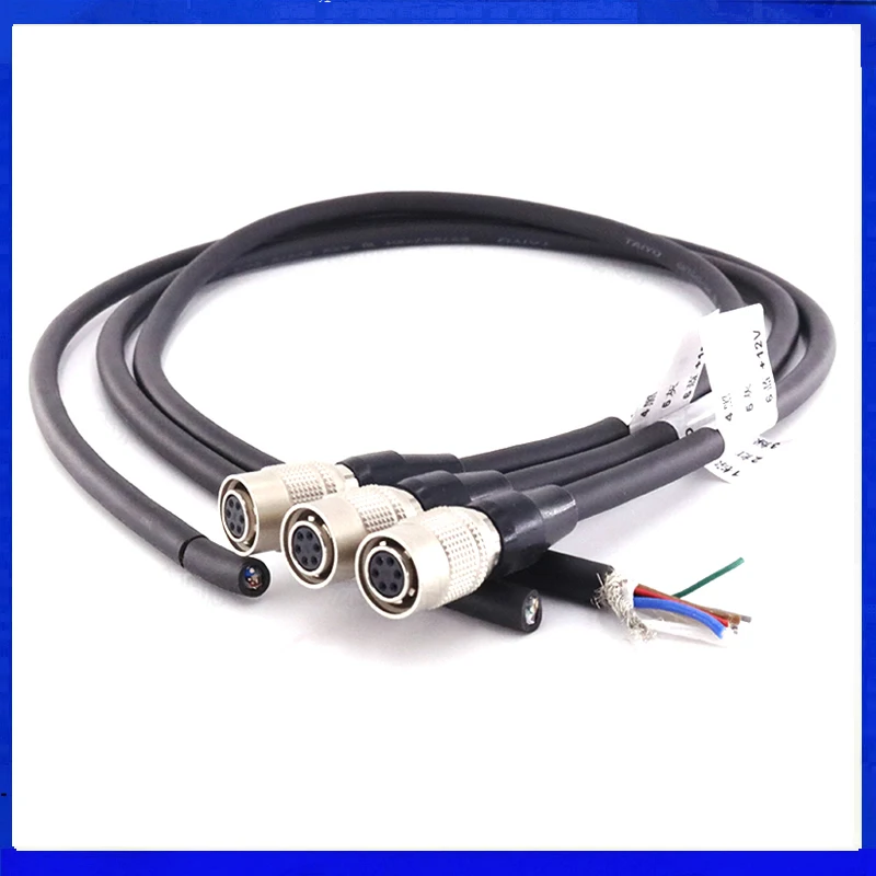 1pc high flex hirose 6 pin basler GIGE AVT SFCC-6S hr10a-7p-6s normal cable female hirose 6pin connector CCD Camera Lens cable