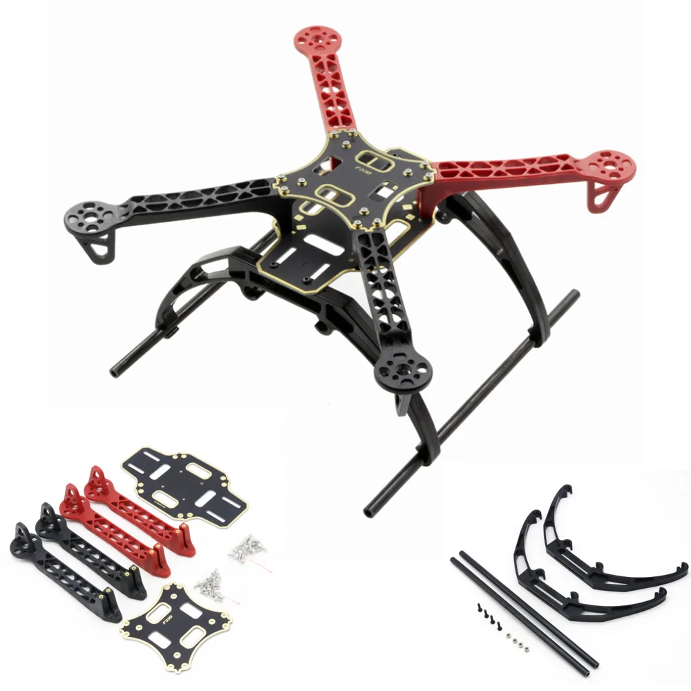 FPV F330 multicoptera rama płatowca płomień koła zestaw z zestaw do lądowania 330mm dla KK MK MWC 4 osi zdalnie sterowany Quadcopter UFO