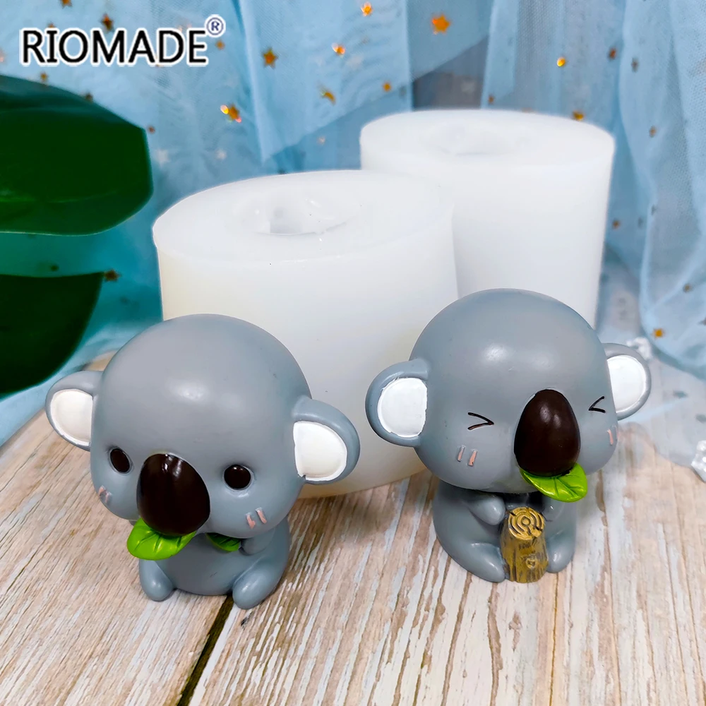 Cute Koala Silicone Mold Fondant Cake Decorating Tools Chocolate Sugar Mousse Baking Mould For Candle Resin Gypsum Making Molds