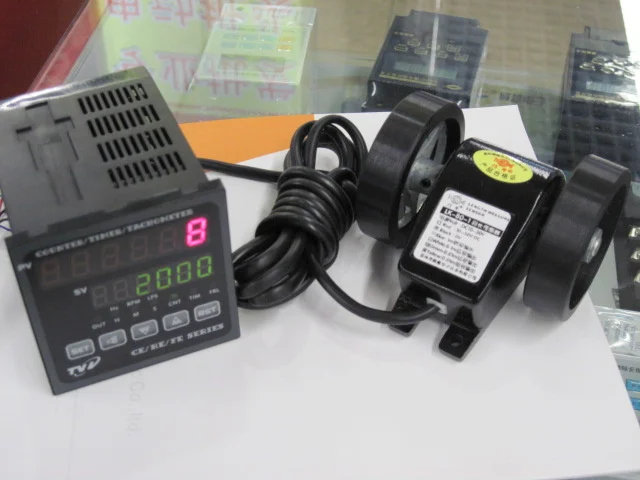 

High Precision Electronic Digital Display Meter Counter CE7-P61A Meter Wheel LK-80 Sensor