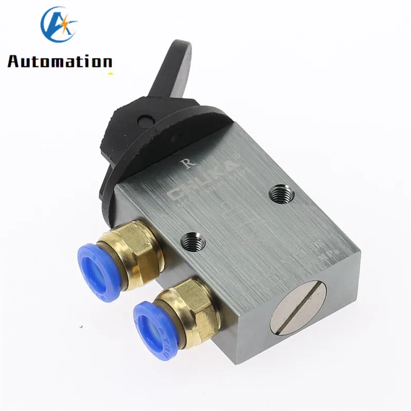 S3HL-08 2 Position 3 Way Manual Handle Control Pneumatic Mechanical Valve PT 1/4