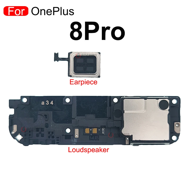 For OnePlus 8 Pro 1+8Pro Earpiece Ear Speaker + Loudspeaker Buzzer Ringer Flex Cable Replacement Repair Part