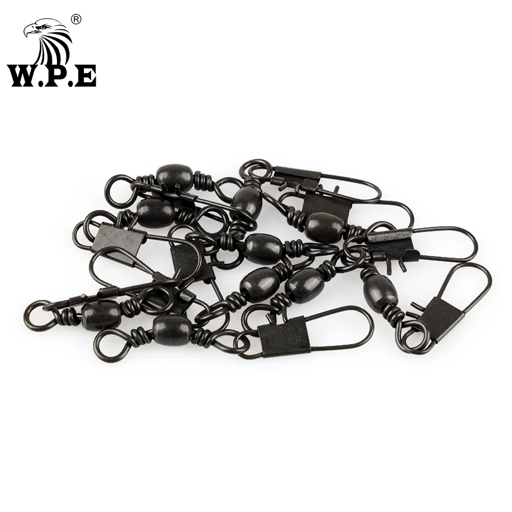 Conector giratorio W.P.E con pin a presión – Para señuelos y anzuelos - imagen 4