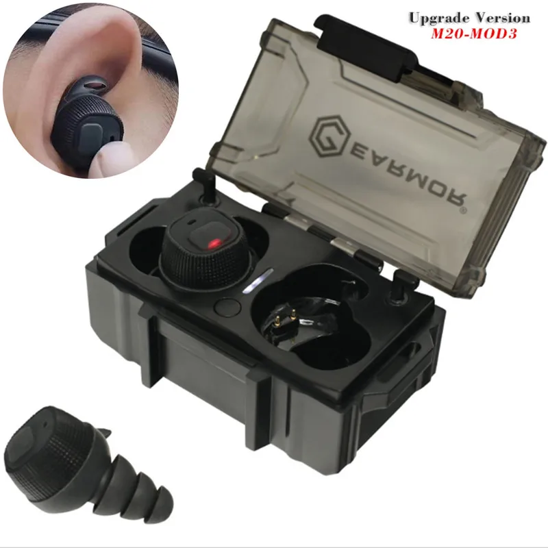 EARMOR M20 Electronic Earplug Tactical Noise Reduction Earplug for Shooting Training / Law Enforcement High-noise Environments