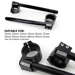 31MM 32MM 33MM 35MM 36MM 37MM 39MM 41MM 45MM 48MM 50MM 51MM PRO Riser High Clip Ons Handle Bar Fork Tube Lift Clip on Black Pair